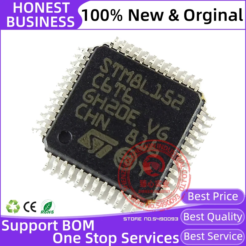 Новинка 100% оригинальный Встроенный микроконтроллер STM8L152C6T6 | Электроника