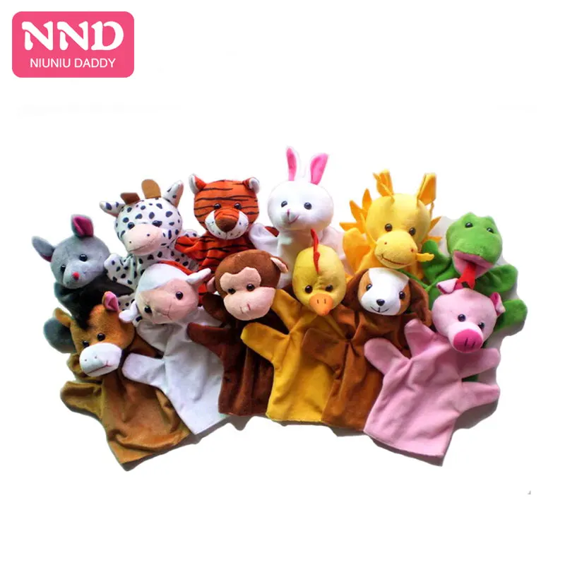 

Niuniu Daddy 10PCS Cute Cartoon Biological Animal Finger Puppet Plush Toys Child Baby Favor Dolls Boys Girls Finger Puppets