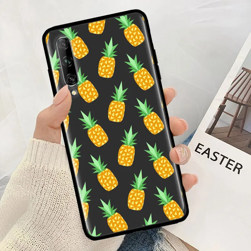 Летний чехол для Huawei P20 P40 Lite E P30 Pro P10 P Smart Z Plus Черный силиконовый телефона