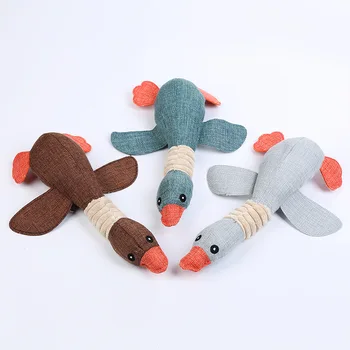 

Dog Bite Plush Toys Cute Geese Modeling Molar Bite-Resistant Pet Supplies