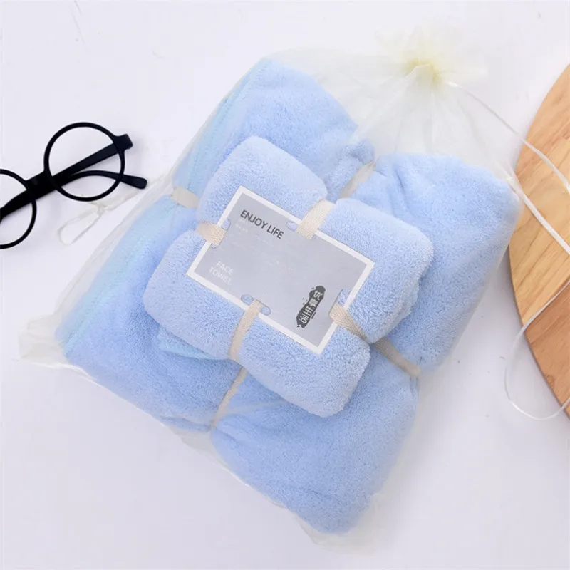 Комплект из 2 предметов, Коралловое флисовое полотенце, мягкое банное полотенце и полотенце для рук для взрослых и детей, впитывающее полотенце, быстросохнущее пляжное полотенце для улицы