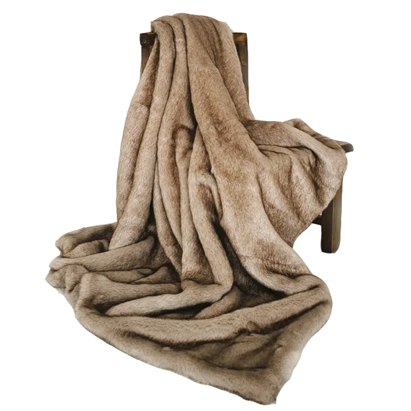 

Faux Fur Blanket Artificial Fox Hair European Soft Warm Fluffy Shaggy Sofa Blanket Bedspread Bedding Sheet Cozy Throw Blanket