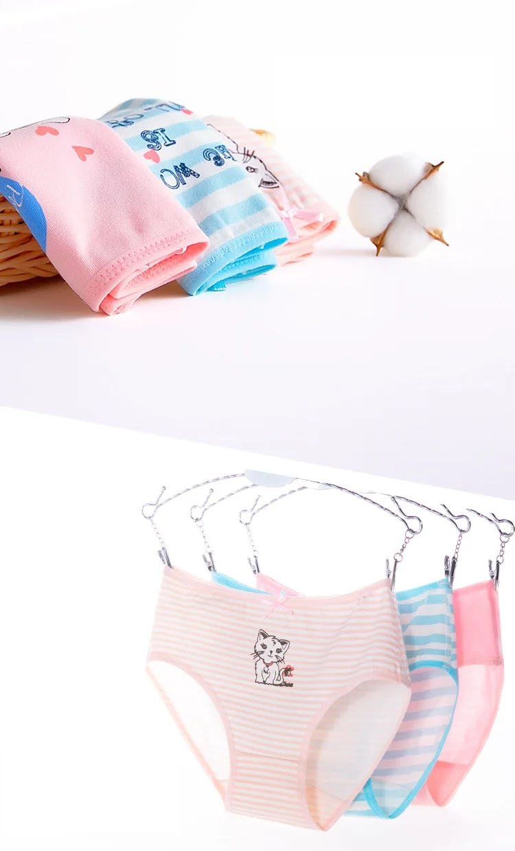 Лидер продаж, нижнее белье для девочек Новое поступление с рисунками для детей Детские трусы-боксеры трусы Детские Трусики 6 шт./лот От 2 до 12 лет для студентов