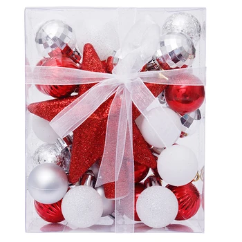 

30Pcs/Set Christmas Tree Xmas Balls Decorations Baubles Party Wedding Ornament 1 Box Of Christmas Tree Decoration Balls