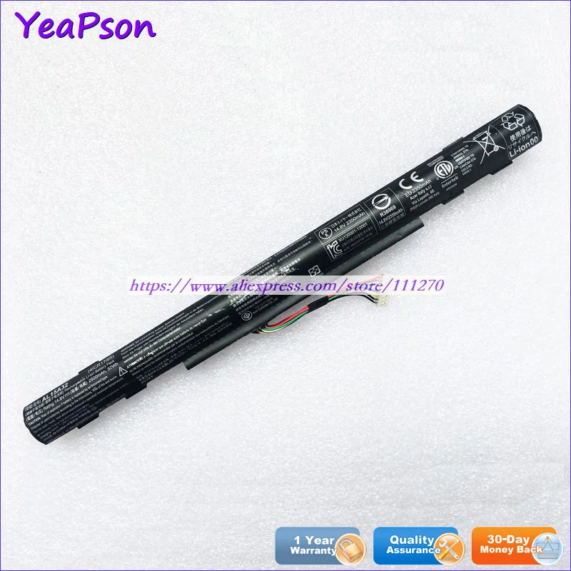 Yeapson 14 8 V 2500mAh подлинный AL15A32 Аккумулятор для ноутбука Acer Aspire Series | Компьютеры и