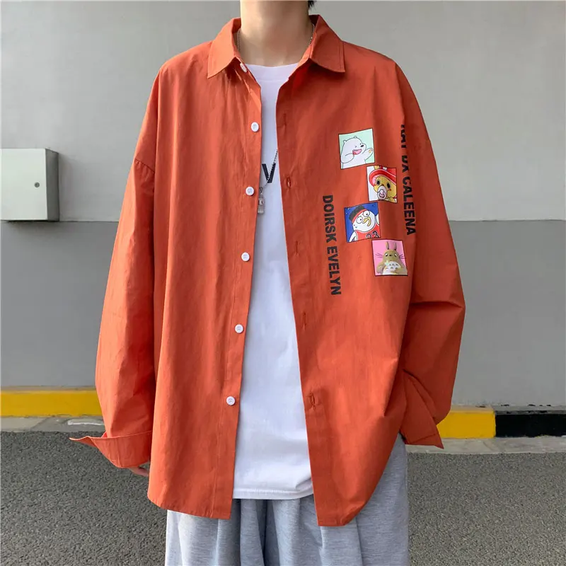 Men's Oversized Shirts Mens Fashion 