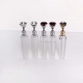 

10pcs 2ml Sample Lip Gloss Tube Plastic Clear Square Crystal Stone Lipgloss Empty Packaging Container