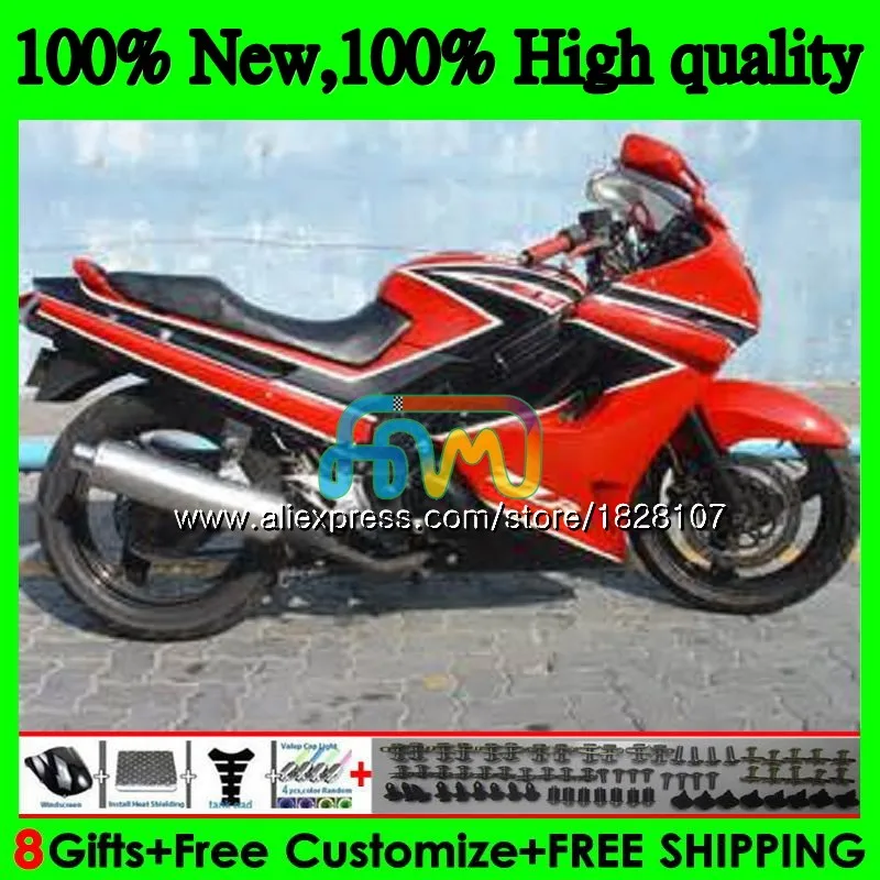 Корпус для KAWASAKI ZZR-250 90 светильник ярко-красные 95 96 97 98 99 ZZR 250 90-99 27BS. 31 ZZR250 1990 1995 1996 1997 1998 1999 комплект обтекателей - Цвет: No. 1