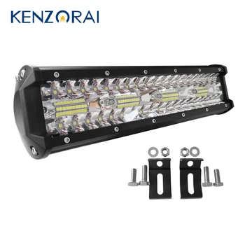 

Work light Bar 24000LM 6000K 240W Off road LED Bar For Car Jeep Niva SUV ATV Truck Tractor Trailer Combo Beam car light exterior