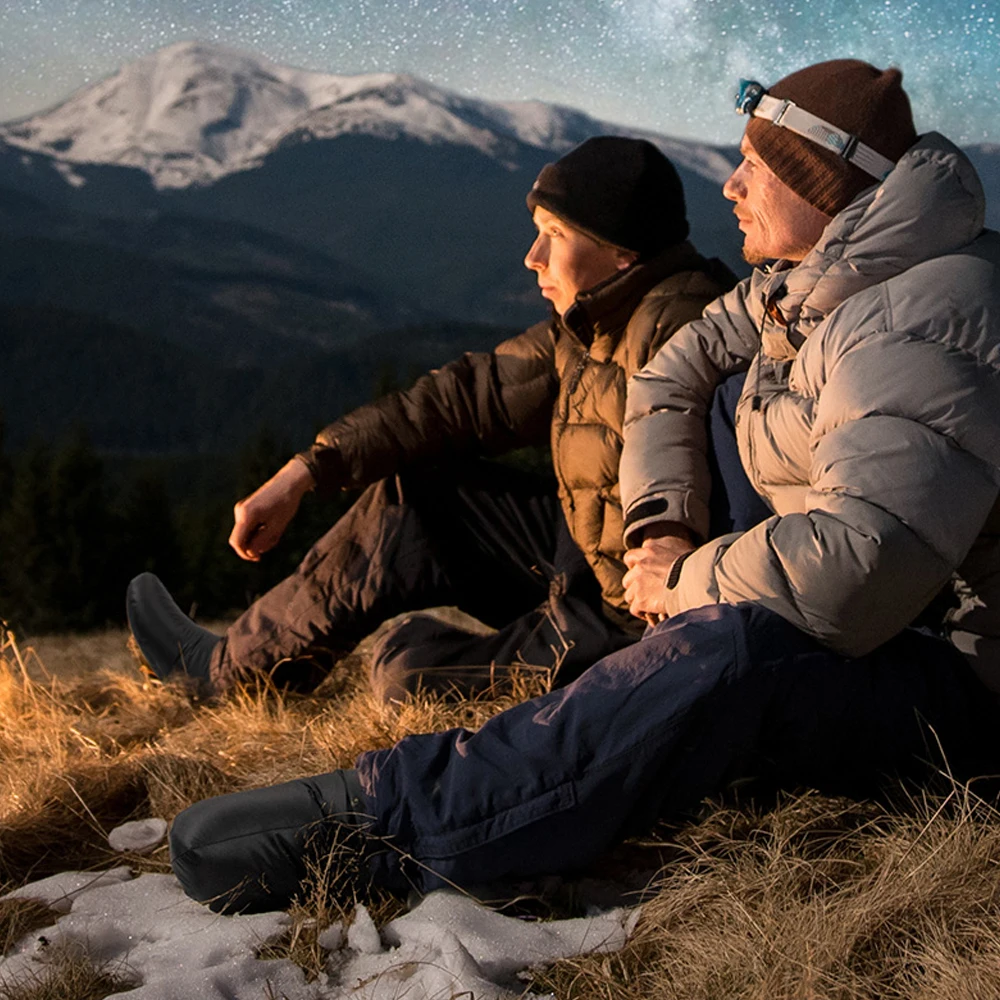 Naturehike уличная зимняя Ультралегкая обувь на гусином пуху 80 г, обувь унисекс, ветрозащитная водонепроницаемая обувь, сохраняющая тепло обувь