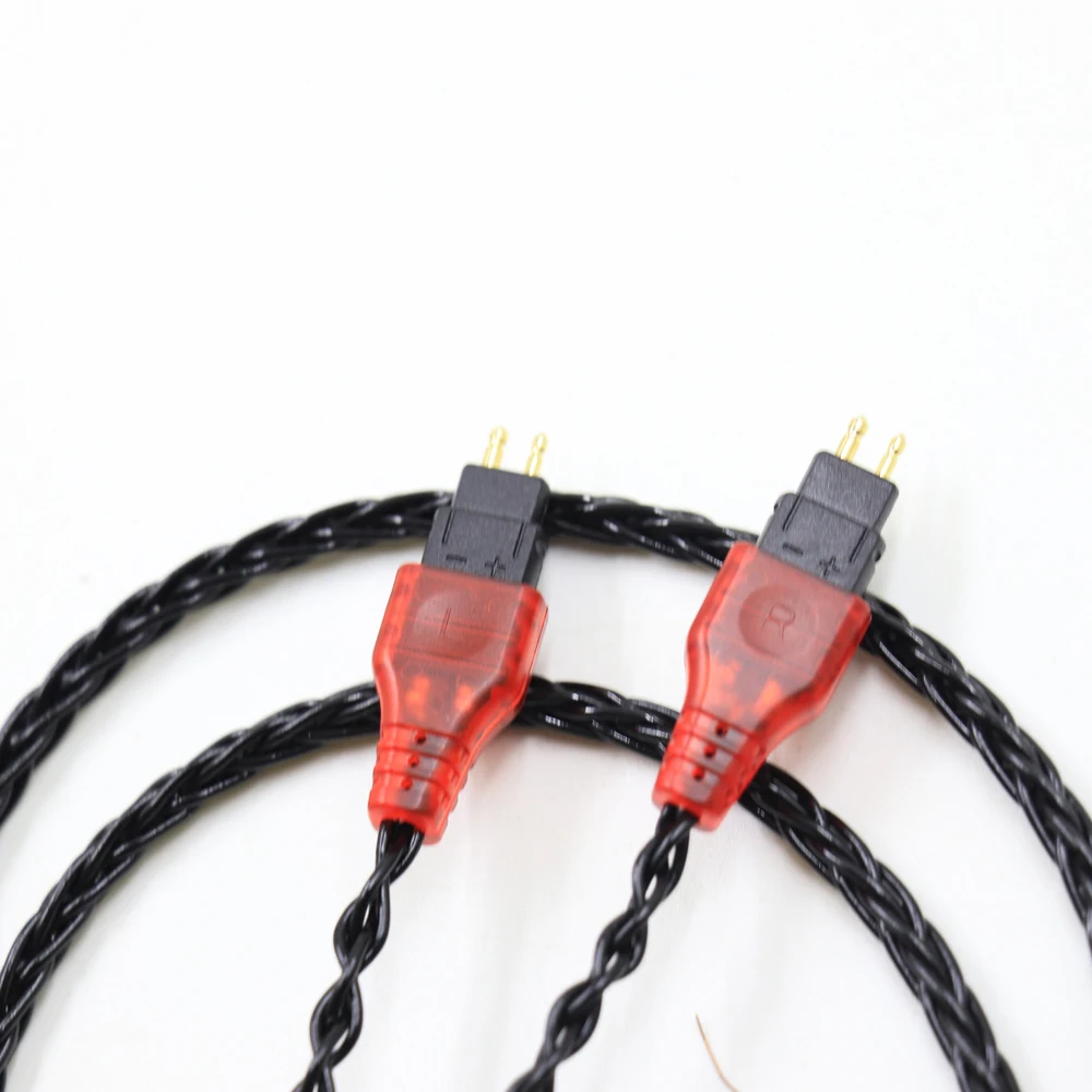 TOP-HiFi 8Cores Balanced Pure Silver Plated Earphone Cable For