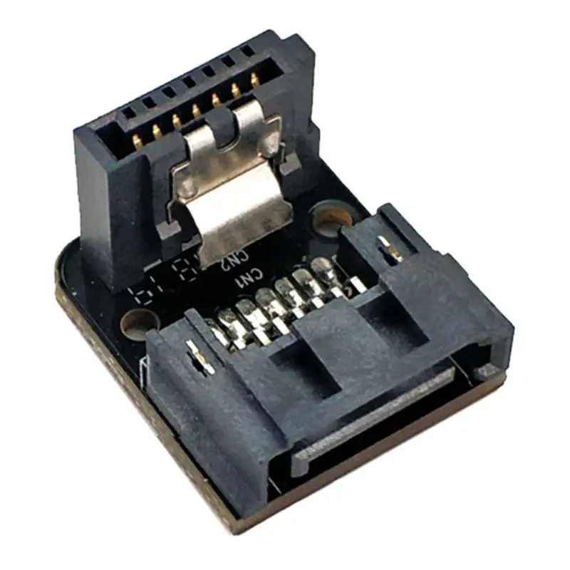 

Sata 7Pin Female To 7Pin Male 90 Degree Angled Adapter Mainboard Motherboard