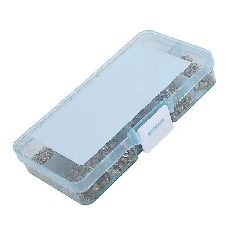 M2 M3 твердая латунь литья под давлением накатанная резьба вставки гайки глухое