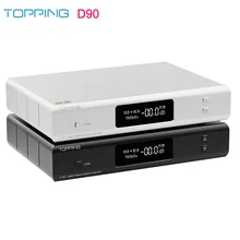 TOPPING D90 AK4499 AK4118 полный сбалансированный ЦАП Bluetooth 5,0 DSD512 32 бит/768 кГц Hi-Res декодер