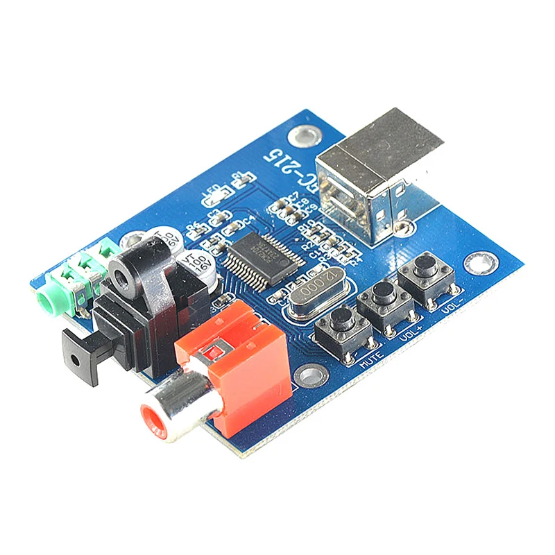 PCM2704 USB DAC to S/PDIF Sound Card Decoder Board 3.5mm Analog Output F/PC | Электронные компоненты и