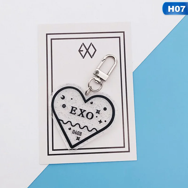 Kpop Heart Shaped Keychains (All groups)