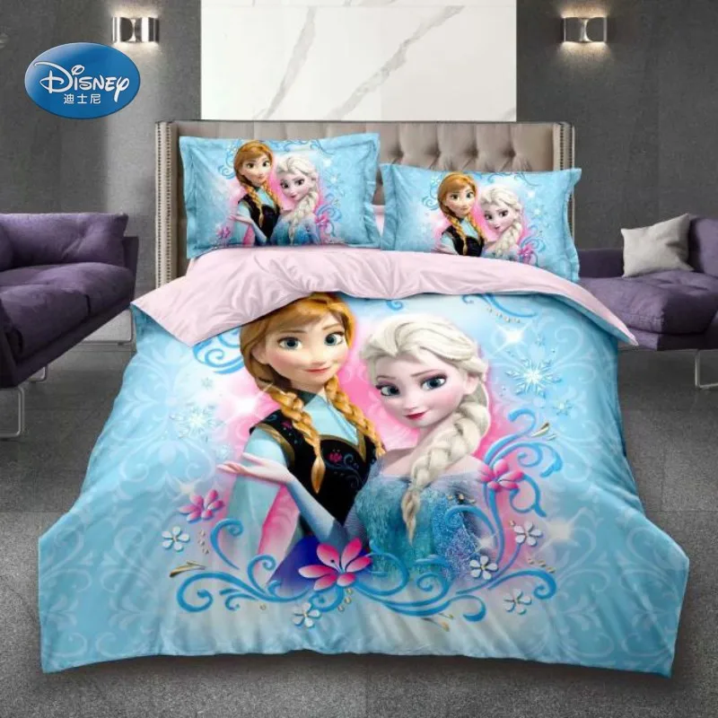 3d Printed Bedding Set Frozen Elsa Anna Rapunzel Princess Girls