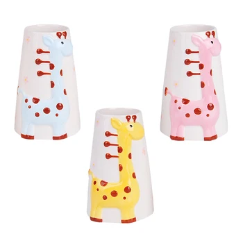 

Giraffe Water Bottle Ceramic Kettle Holder Hamster Pet Vertical Kettle Bracket _WK