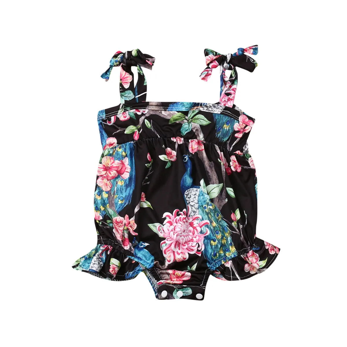 

Pudcoco Floral Cami Bodysuit Infant Newborn Baby Girls Sleeveless Jumper Babygrow Vest Clothes Playsuit Sunsuit Jumpsuit