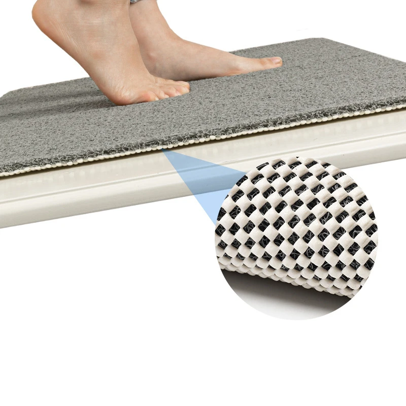Waterproof Non-Slip Rectangular Bathroom Floor Mat, 40x60cm