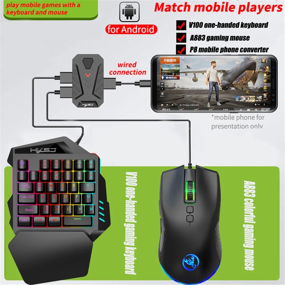 純正品特価 ゲームキーボードとマウス用のp8アダプター モバイル用のpubgコントローラー Androidシステム用の有線接続 安い販アイテム Jonwai Com