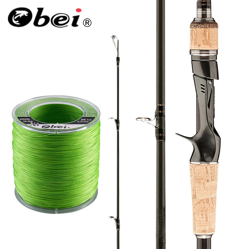 Obei HURRICANE 1.8 2.1 2.4 2.43m Baitcasting Fishing Rod Travel Ultra Light Casting Lure 5g-40g M/ML/MH Combination | Спорт и