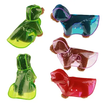 

Waterproof Transparent Raincoats Pet Dog Cat Raincoat Jacket Rainwear Buttons Hooded Coat Dog Light Clothes Pet Accessories