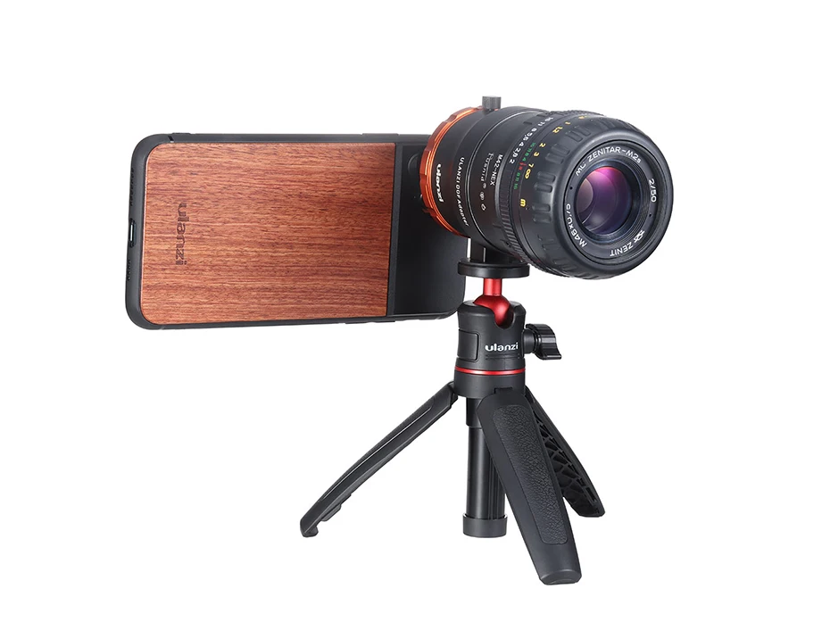 Ulanzi 17 мм резьба Деревянный чехол для телефона 1.33X анаморфный объектив 10X Макро объектив чехол для телефона объектив Комплект для iPhone 11 Pro Max