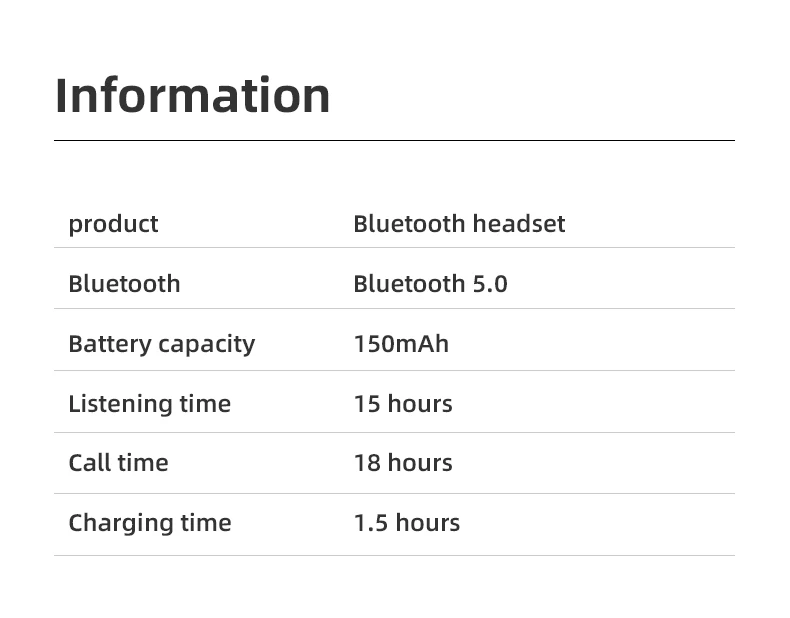 Новинка, V18, bluetooth 5,0, гарнитура, громкая связь, беспроводные Bluetooth наушники, управление шумом, бизнес, беспроводные Bluetooth наушники, спортивные