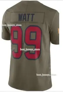 4 Deshaun Watson 99 J.J. Watt 10 DeAndre Hopkins 87 Demaryius Thomas 90 Jadeveon Clowney 32 Mathieu футбольные майки мужские - Цвет: 1