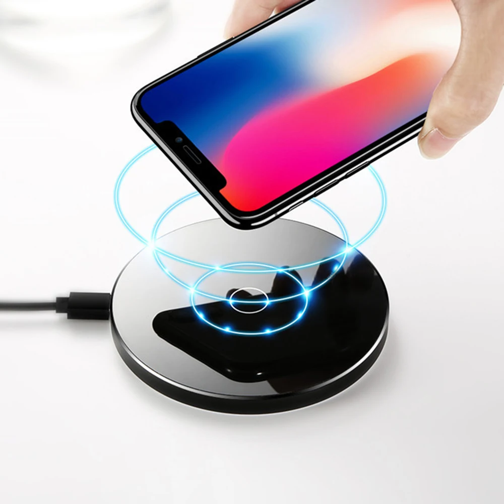 QC3.0 Быстрое беспроводное зарядное устройство Qi для Iphone X XS Max XR 8 Plus для Xiao mi x 2s 3 mi 9 Usb зарядная док-станция Быстрая зарядка