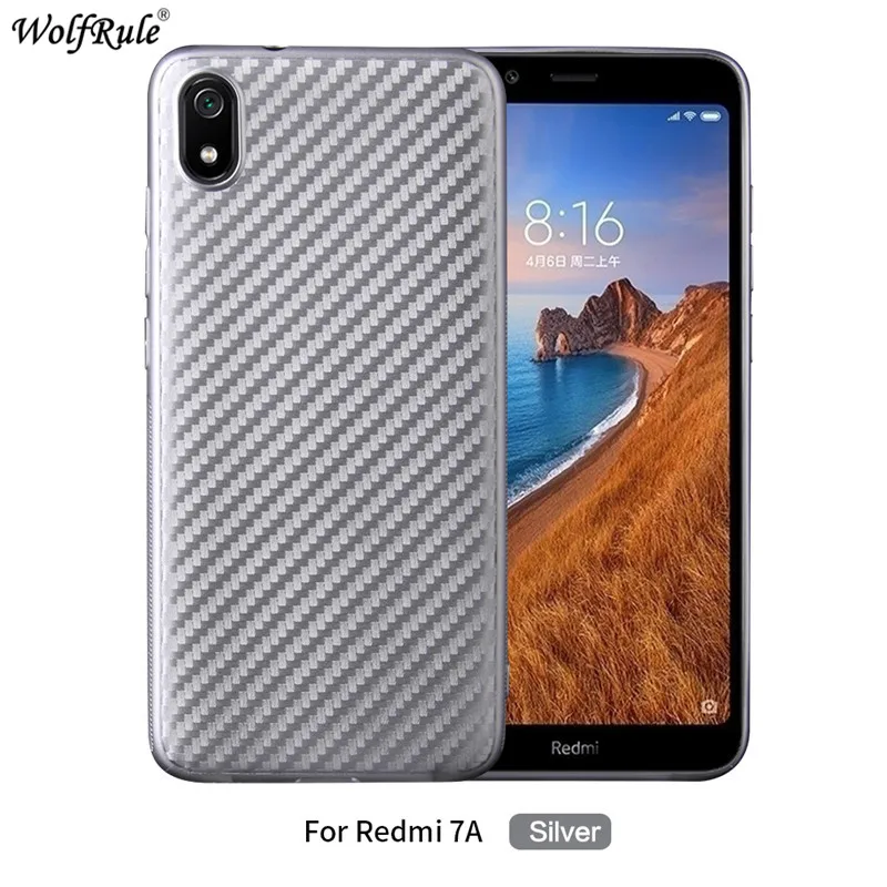 Чехол для Xiaomi Redmi 7A, мягкий силиконовый защитный чехол для телефона Xiaomi Redmi 7A, чехол Funda 5,45'' - Цвет: Silver