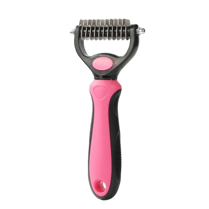 Щетка для собак, домашних животных, меховой узел, резак, удаление, уход за шерстью, инструмент для удаления волос, триммер, гребень, грабли, гребень