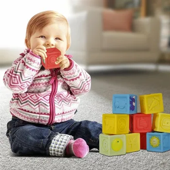 

10pcs Squeeze Toys Kids Children Six Sides Squeeze Toys Stress Relief Toy Squeeze Toys Stress Relief Block Stress busting Fidget