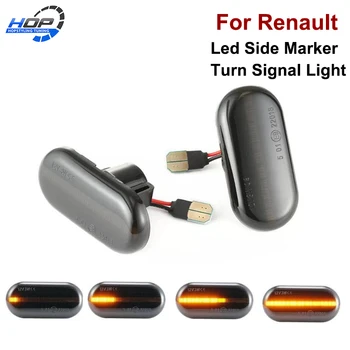 

For Renault Clio KANGOO MEGANE ESPACE TWINGO MASTER Smart Dynamic LED Side Marker Turn Signal Lights Indicator Amber Repeater