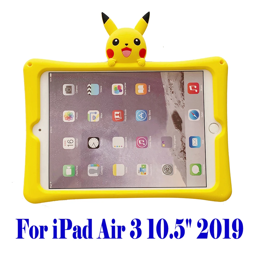 Детский противоударный безопасный Чехол с изображением Пикачу для iPad Mini 7,", чехол для планшета с мультяшным рисунком для нового iPad 10,2 iPad Air 2 iPad 10,5 - Цвет: as photo