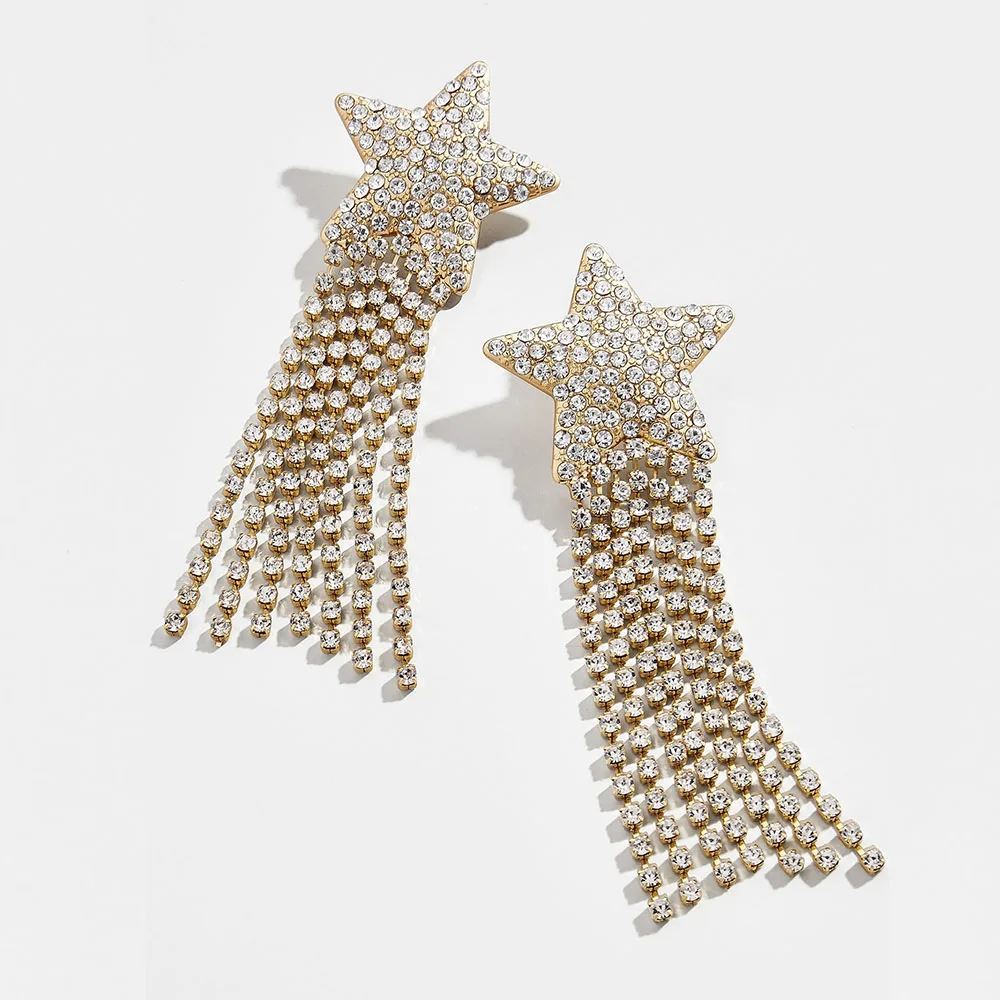 Dvacaman Delphinus Drop Earrings for Women INS Fashion Bow Knotted Crystal Dangle Earrings Statement Jewelry Wholesale Gifts