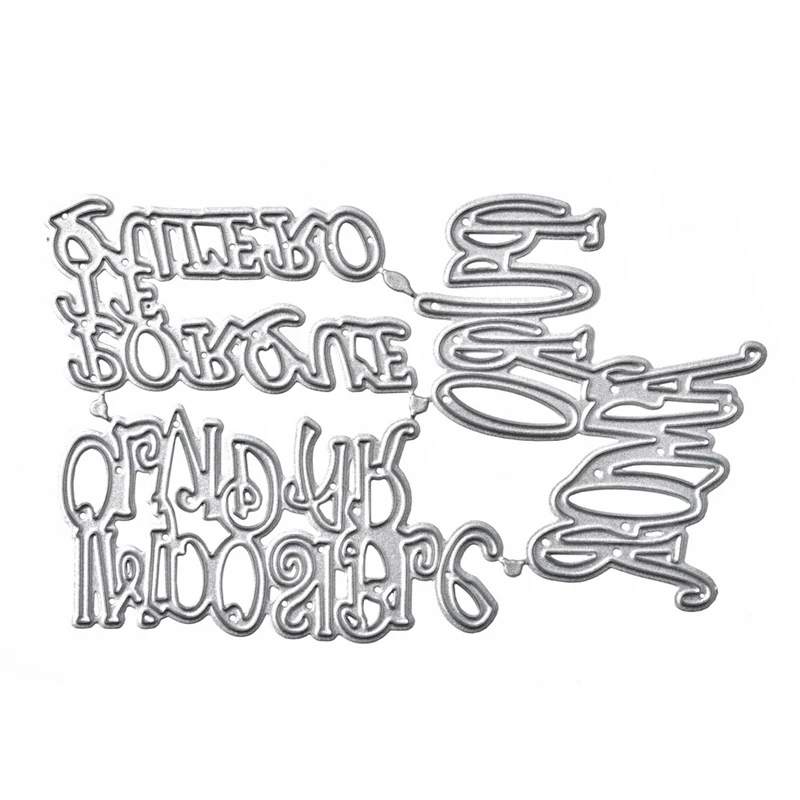 Naifumodo испанские слова металлические режущие штампы Пуро Амор DIY Выгравированные штампы ремесло изготовление бумажных карточек Скрапбукинг тиснение