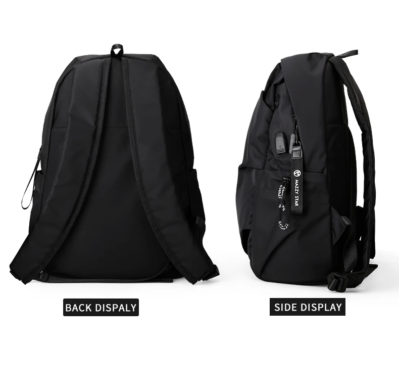 New School Fashion Men Backpack Bag Water Proof Backpack men External USB Charge Bag