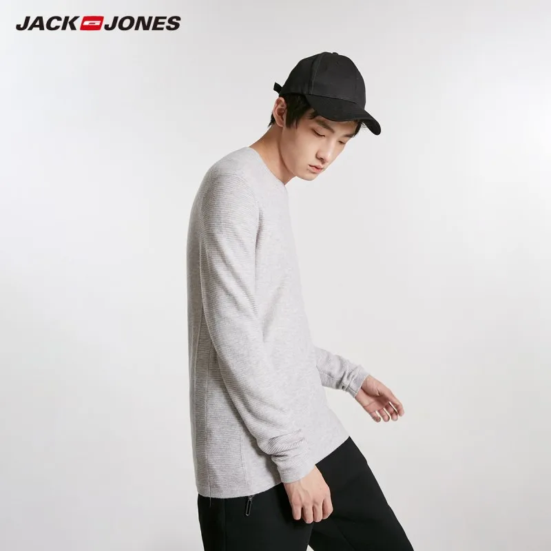 JackJones зимний мужской свитер из шерсти с круглым вырезом 218424515