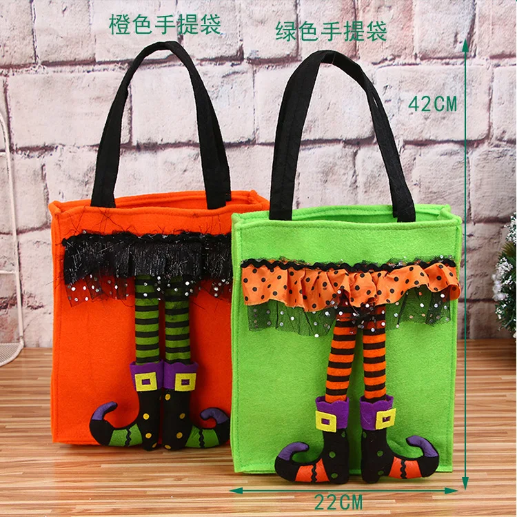 

Halloween Decorations Children's Gifts Candy Bags Halloween Ghost Festivals Hand-held Non-woven Bag