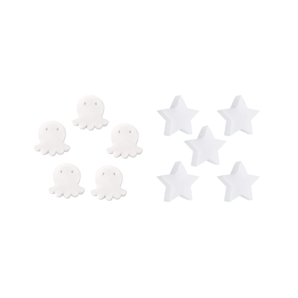 Pack of 10 Scumbug Oil-Absorbing Sponge, Octopus Star Shaped Sponges for Swimming Pools, Hot Tubs & Spas