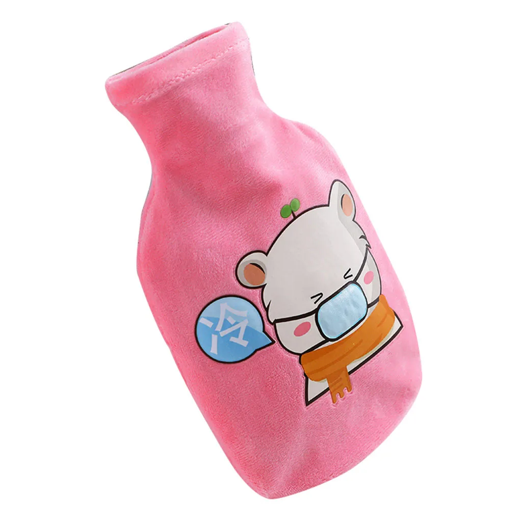 hot pink Большая сумка для горячей воды, бутылка для горячей воды, зимняя портативная грелка для наполнения водой d91118 - Цвет: hot pink