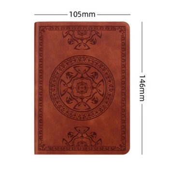 

Portable Vintage Pattern PU Leather Notebook Diary Notepad Stationery Gift