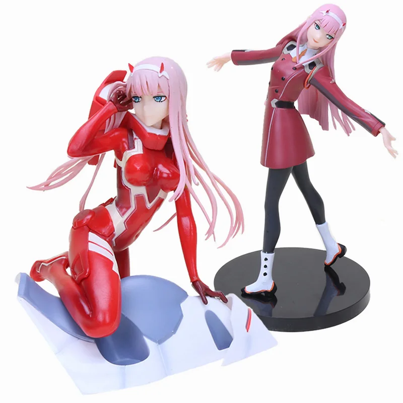 

21cm Janpanese Anime DARLING in the FRANXX Figure Zero Two 02 PVC Action Figurals Collectible Model Toys Doll Gift