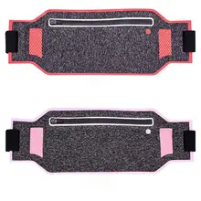 HiMISS Спортивная поясная сумка для занятий спортом на открытом воздухе, дышащая поясная сумка для бега, сумка для мобильного телефона, ультратонкая поясная сумка с ремнем напряжения