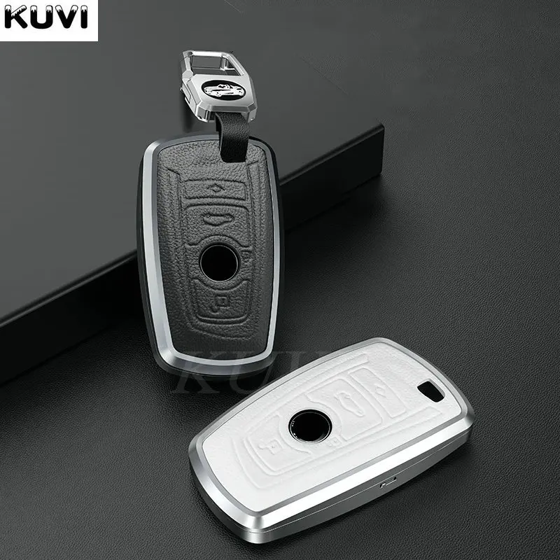 Aluminum Alloy Leather Car Key Case Cover For Bmw F20 F30 G20 F31 F34 F10 G30 F11 X3 F25 X4 I3 M3 M4 1 3 5 Series - - Racext™️ - - Racext 19