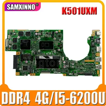شراءAkemy جديد! K501UXM اللوحة لابتوب For Asus K501UW K501UXM K501UQ اللوحة الأصلية DDR4 4G-RAM I5-6200U GTX950M-2GB