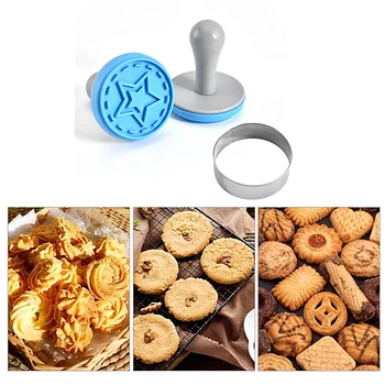 

Topbaking Plastic Pastry Tamper Tart Shell Molds Tart Cutter Flower Dough Cookie Cutter Set Cupcake Mold for Muffin Cupcake