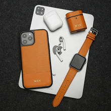 Aliexpress - Hiram Beron Orange Leather Strap for Apple Watch Bracelet 38mm 42mm 40mm 44mm Luxury Accessories Dropship
